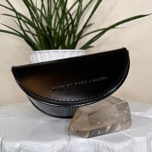 Marc by Marc Jacobs Black Semi-Hard Sunglasses Case with Magnetic Closure